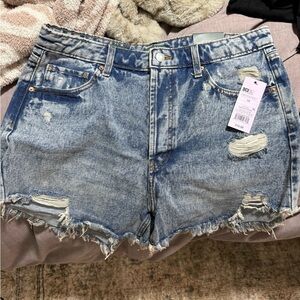 Target Blue Jean Shorts Distressed Cut-Off